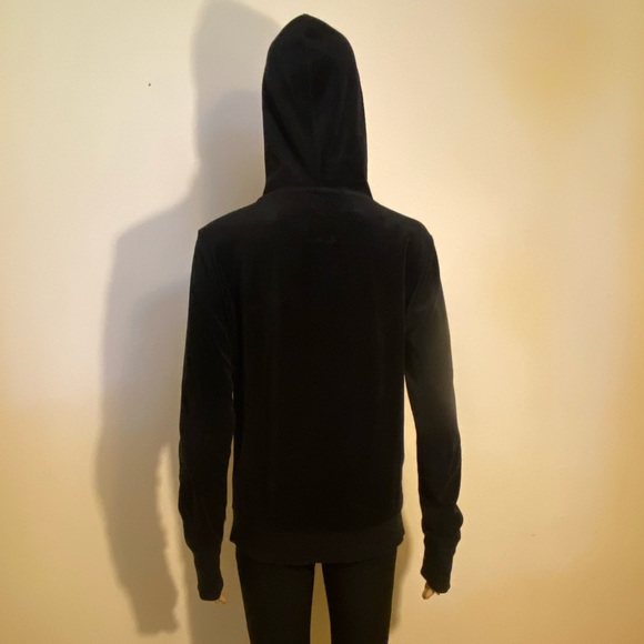 Jenni by Jennifer Moore Velour Zip Up Hoodie - Picture 2 of 4